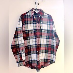 Old Navy Plaid Boyfriend Shirt. Size S. New.